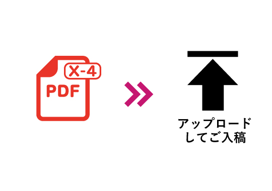 PDF/X-4 形式での入稿の場合